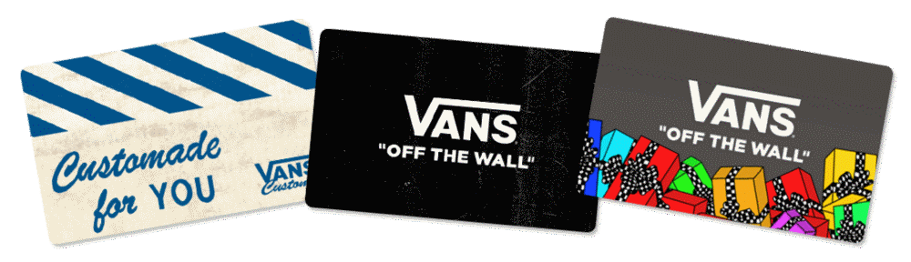 VANS GIFT CARDS