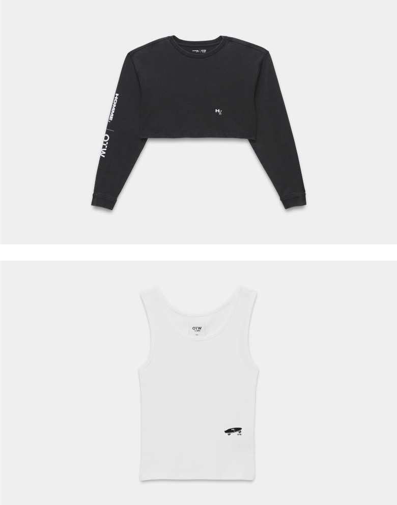 OTW by Vans x Hommegirls black and white t-shirts