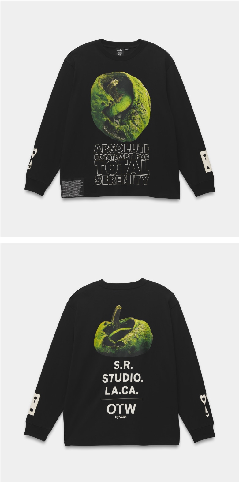 OTW by Vans X SRLA long sleeve t-shirt in black