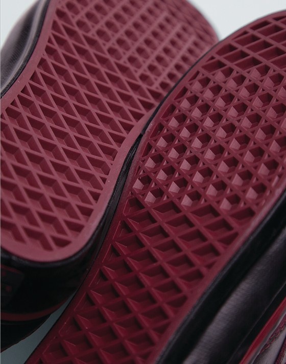 A close-up of the pattern on the bottom of Tania Cruz’s Premium Old Skool.