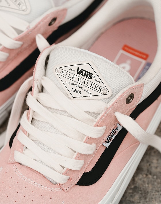 Close-up on the tongue on the Kyle Walker Wafflecup skate shoes.