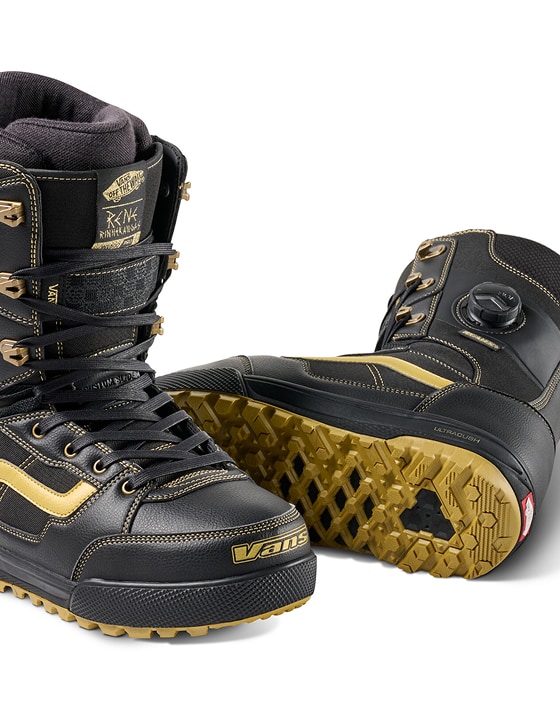 Invado Pro X Rene Rinnekangas Snowboard Boot in Black / Gold