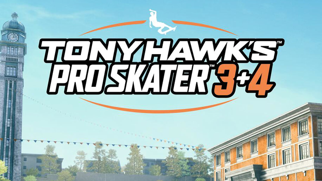 Tony Hawk's Pro Skater 3+4 text in the video game.