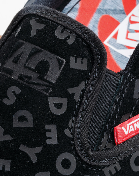 A close-up of the Odyssey lettering on the black BMX Proof WaffleCup.
