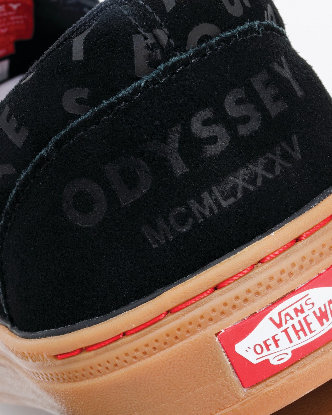 Closeup of the heel of the BMX Slip-On Wafflecup.