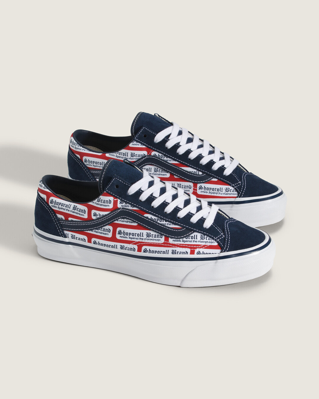 OTW by Vans x Shoyoroll Old Skool 36 in allover logo print in Navy/Red.