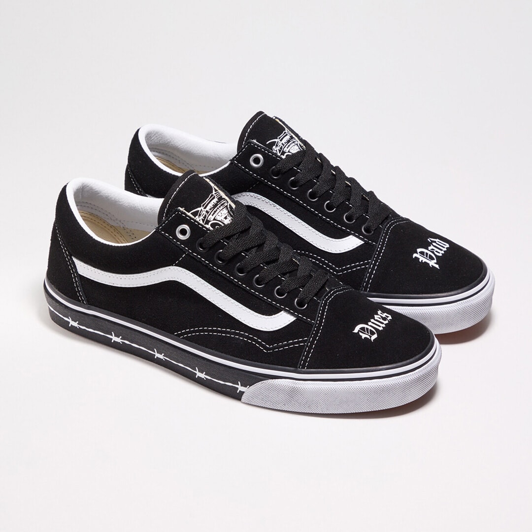 Left side of Vans X Travis Barker Shoes.