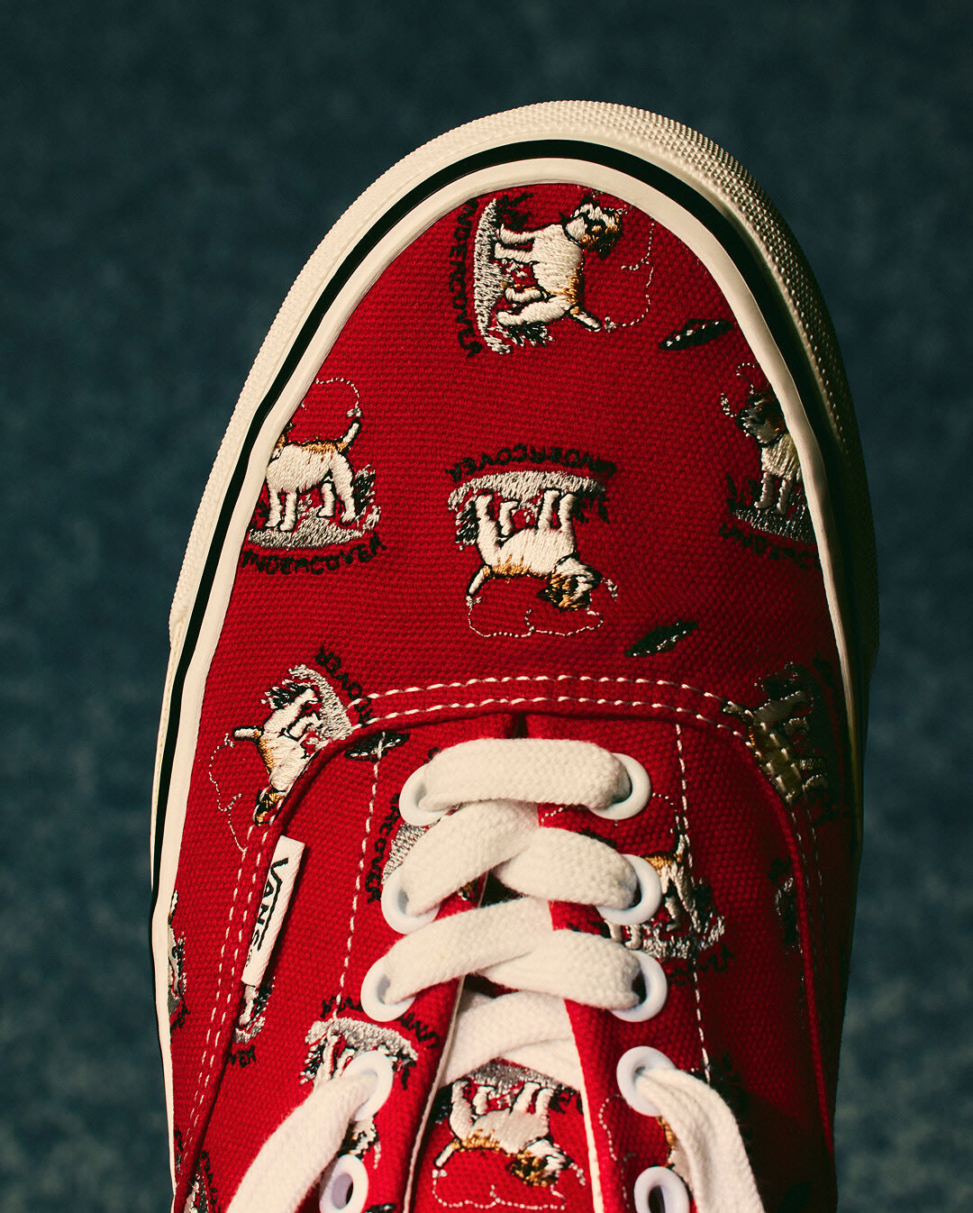 OTW by Vans Undercover Era shoe in red.