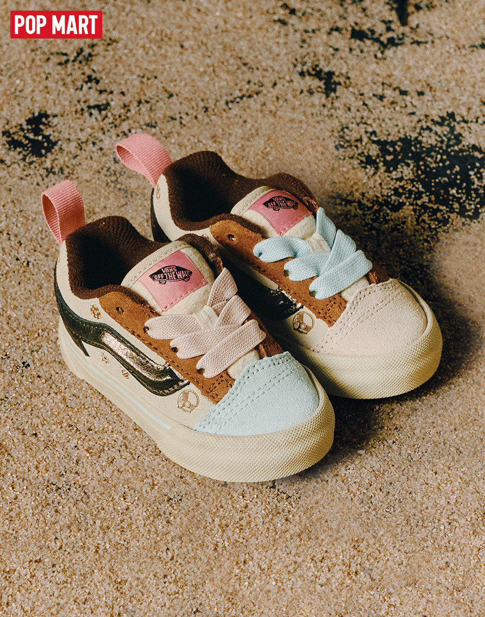 VANS x SPACE MOLLY Toddler Knu Skool Shoe in Space Molly Oatmeal