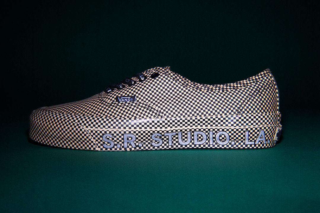 SRLA x Vans Authentic mirco-checkerboard shoe.