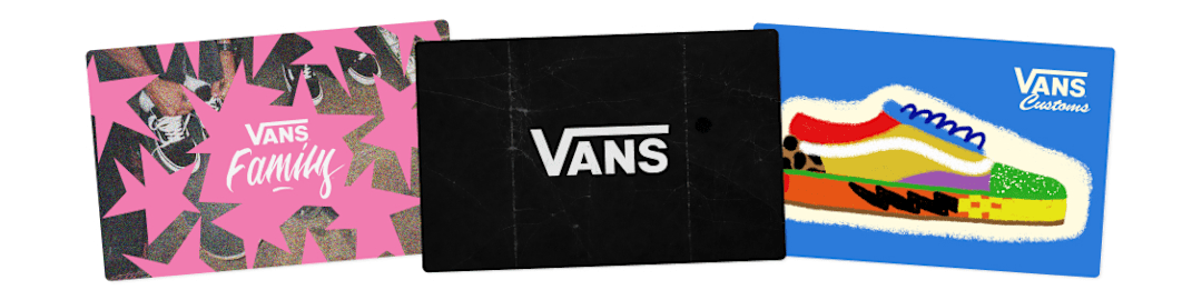 VANS GIFT CARDS