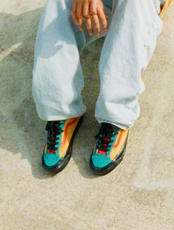 OTW by Vans x Julian Klincewicz footwear on the beach