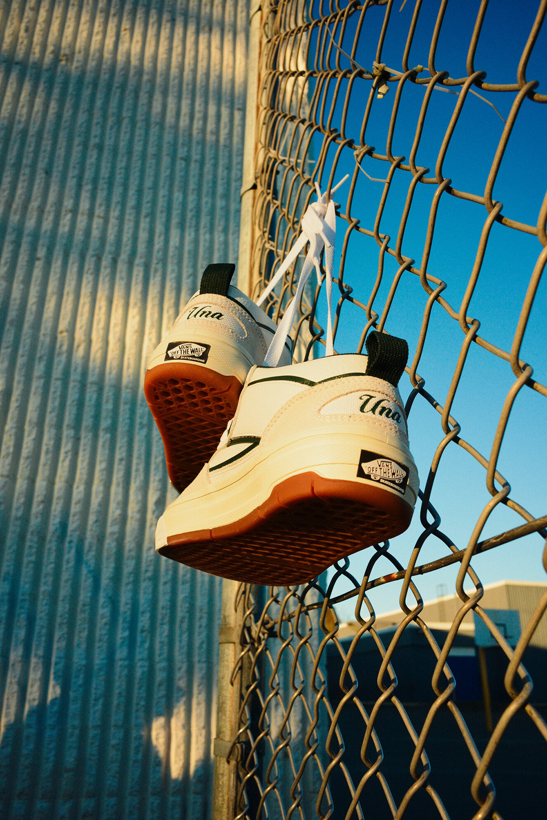 Image of Vans Wafflecup Half Cab hanging from a fence.