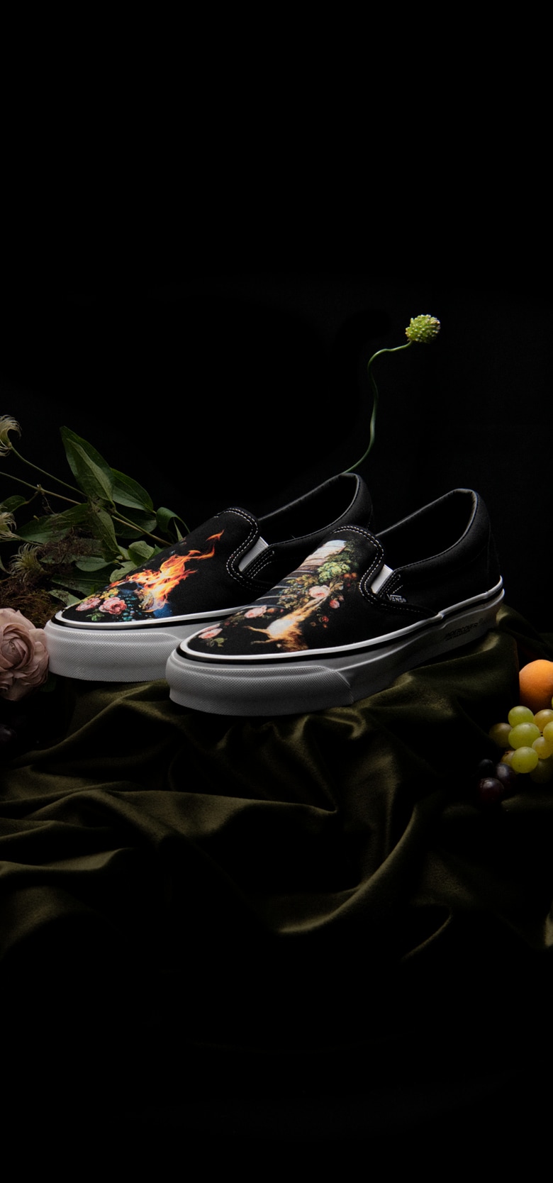Close up of the Vans x Undercover slip on shoe