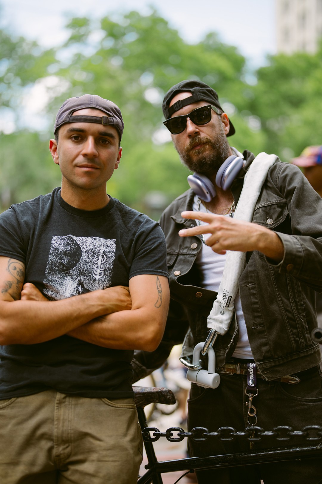 Two men stop for a picture at the Vans Go Skateboarding Day Event 2026