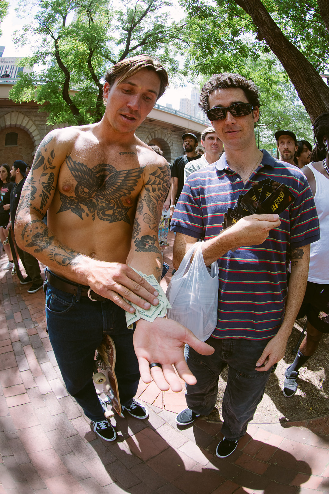 Two men stop for a picture at the Vans Go Skateboarding Day Event 2026