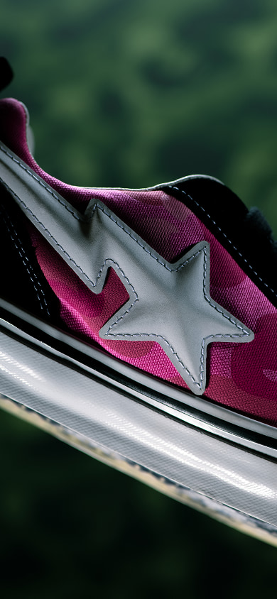 Image of the OTW by Vans x Bape pink knu skool