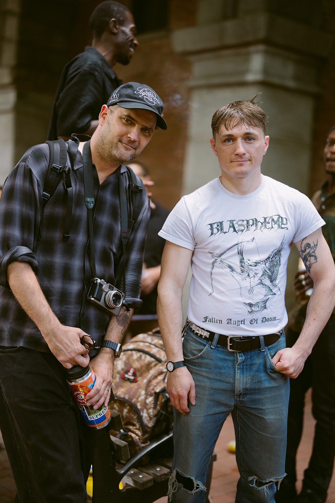 Two men stop for a picture at the Vans Go Skateboarding Day Event 2026