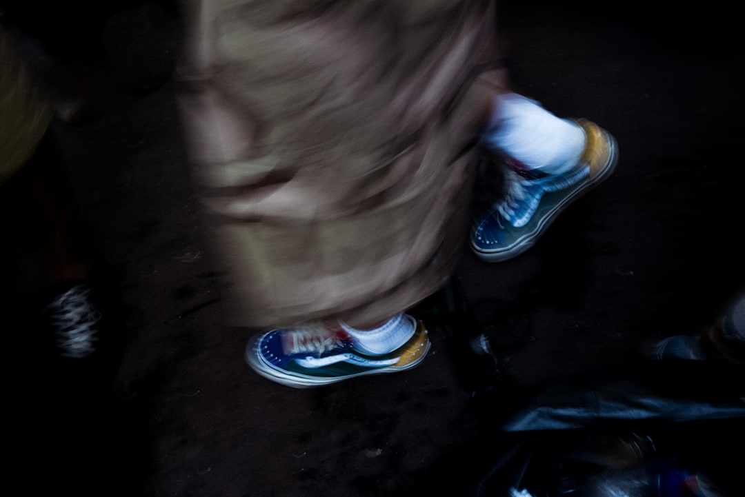 person walking in Vans Old Skool™ 36 Pearlized Yacht Club