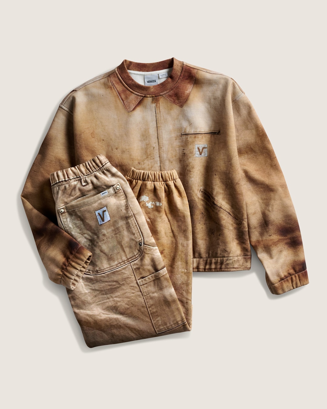 Vansza Workwear Trompe L'Oeil Fleece Set