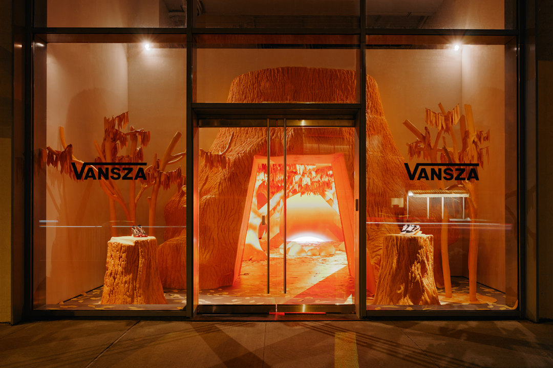 Vansza front entrance of experiential event 