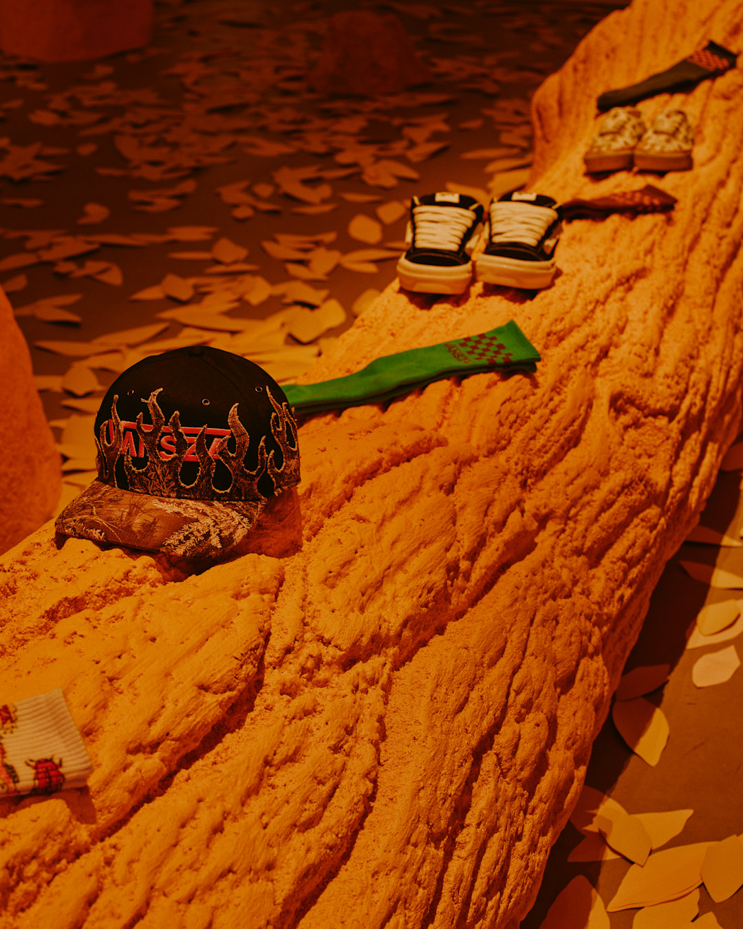Vansza shot of apparel pieces