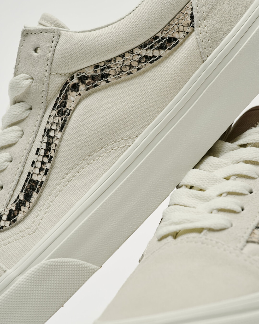 Close up of a python Old Skool shoe