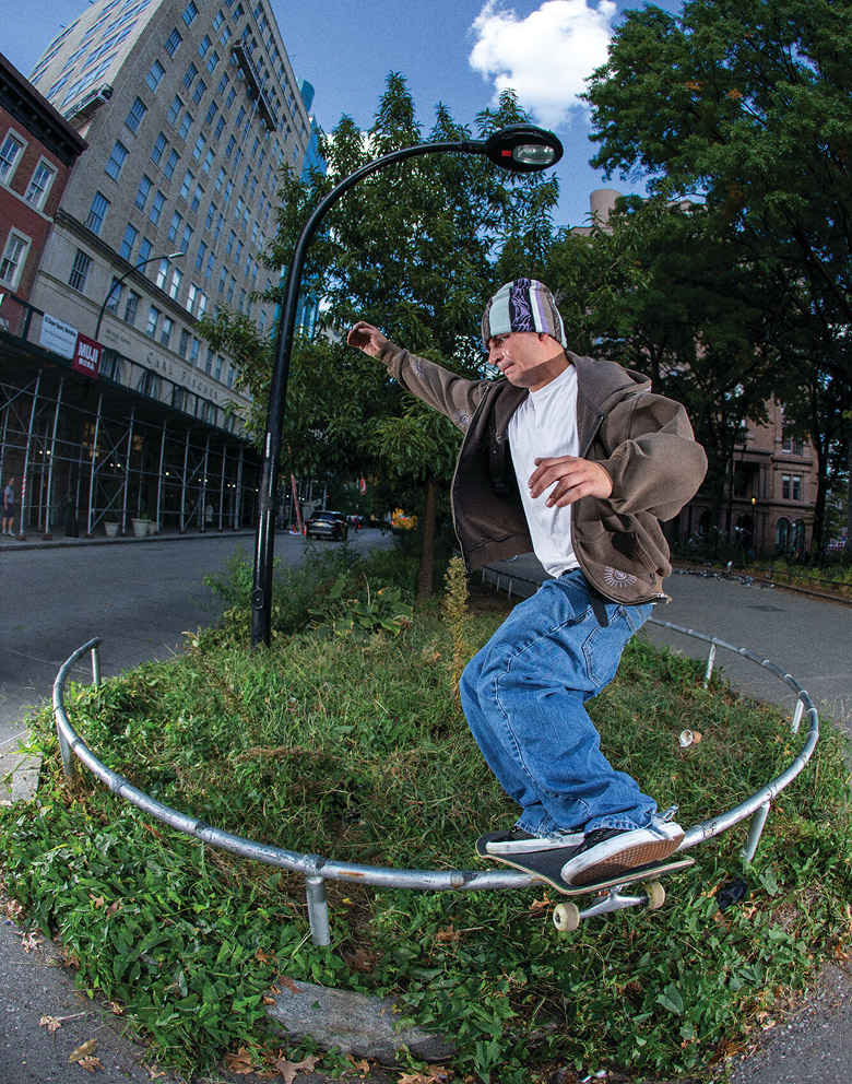 A person doing skate tricks outside