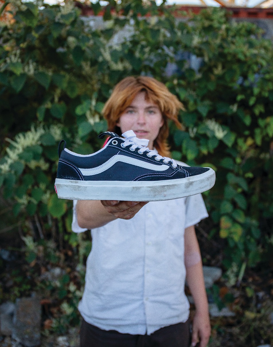 Skate Old Skool 36+ Shoe in Black / White / Red | Vans