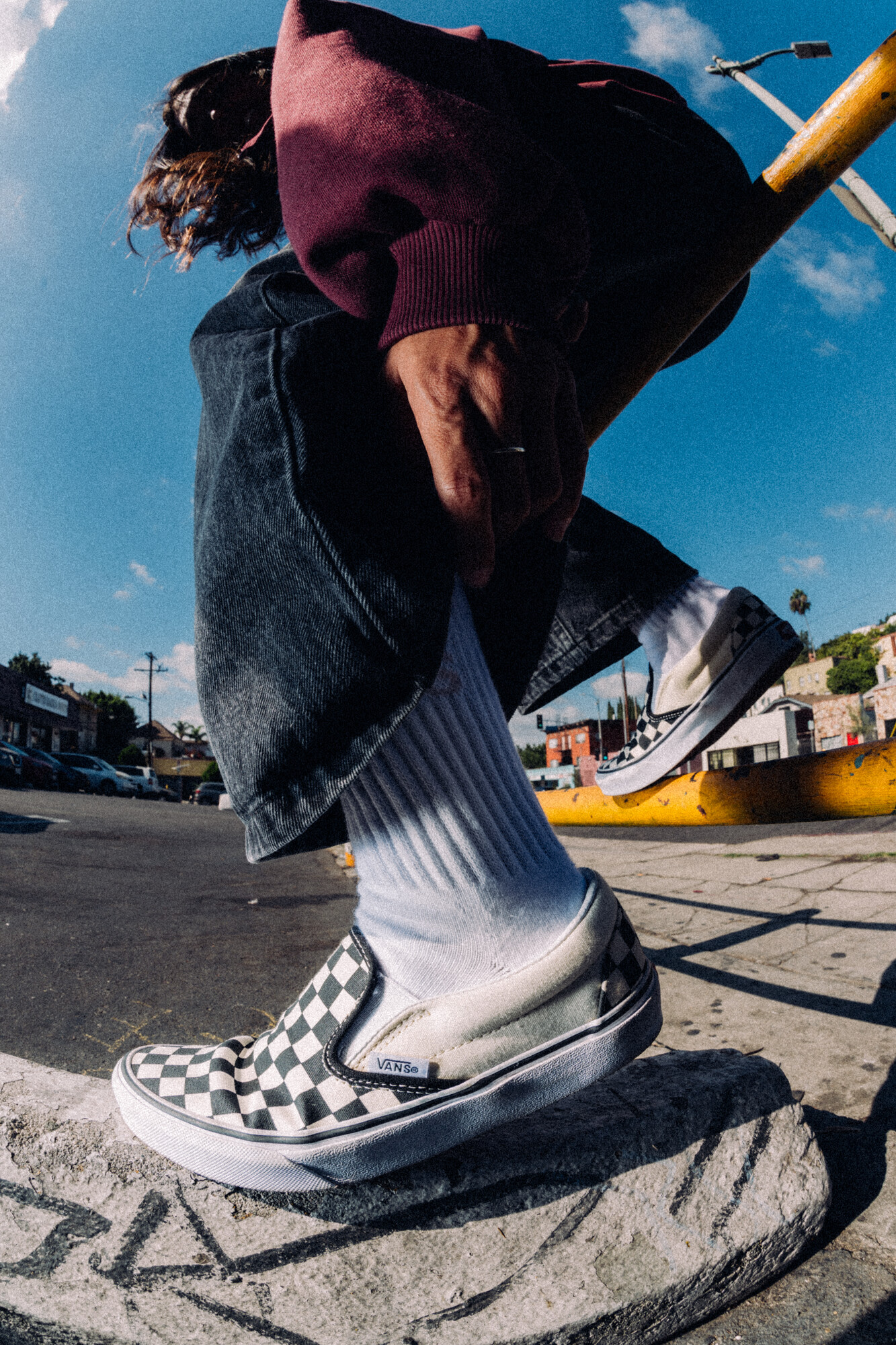 VANS \"OFF THE WALL\" ラグマット Vans Off The Wall Old Skool V Logo Pop Men's 5.5 Women's 7