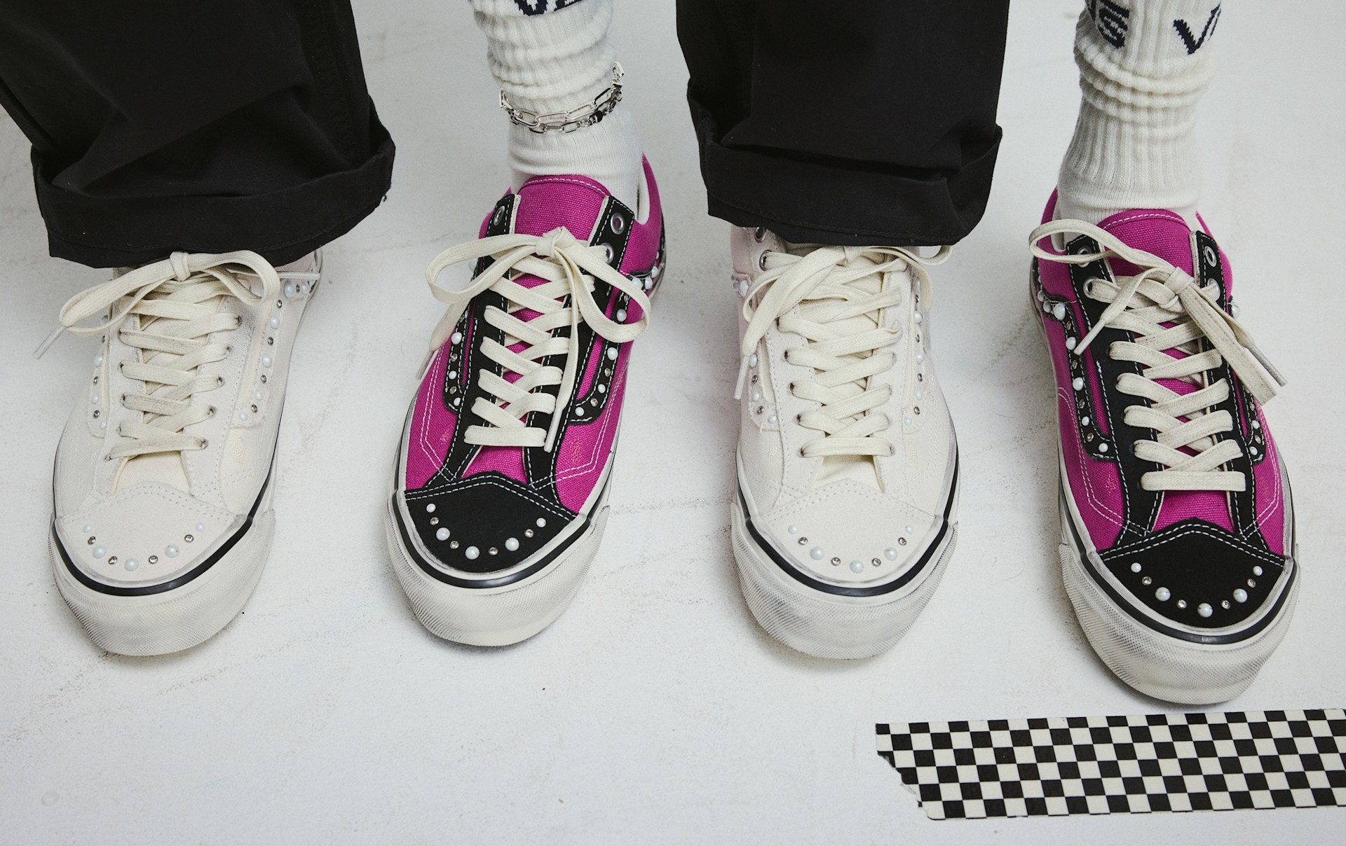 Sweet G - Boogie Feelin' Rap 激レアオールドスクール Premium Old Skool Shoe in Black / Red | Vans