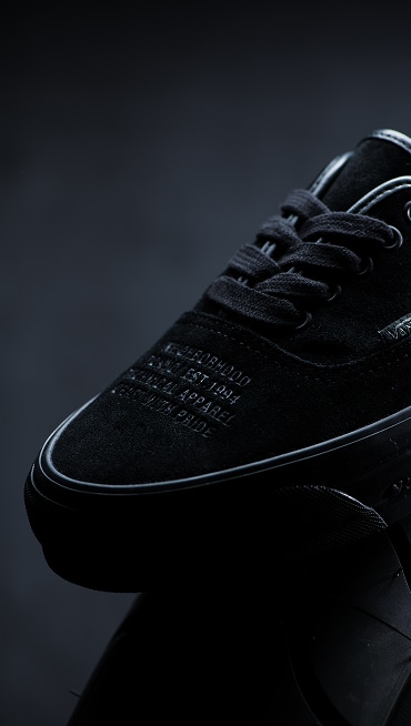 Image of the black OTW x Neighorhood shoe