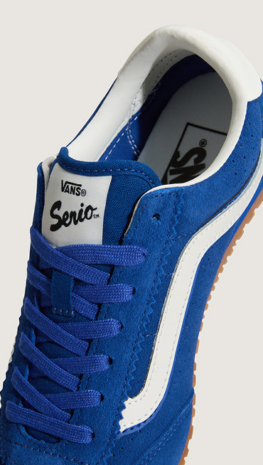 A close-up of the blue Super Lowpro.