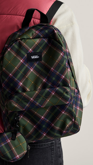 Plaid mini backpack