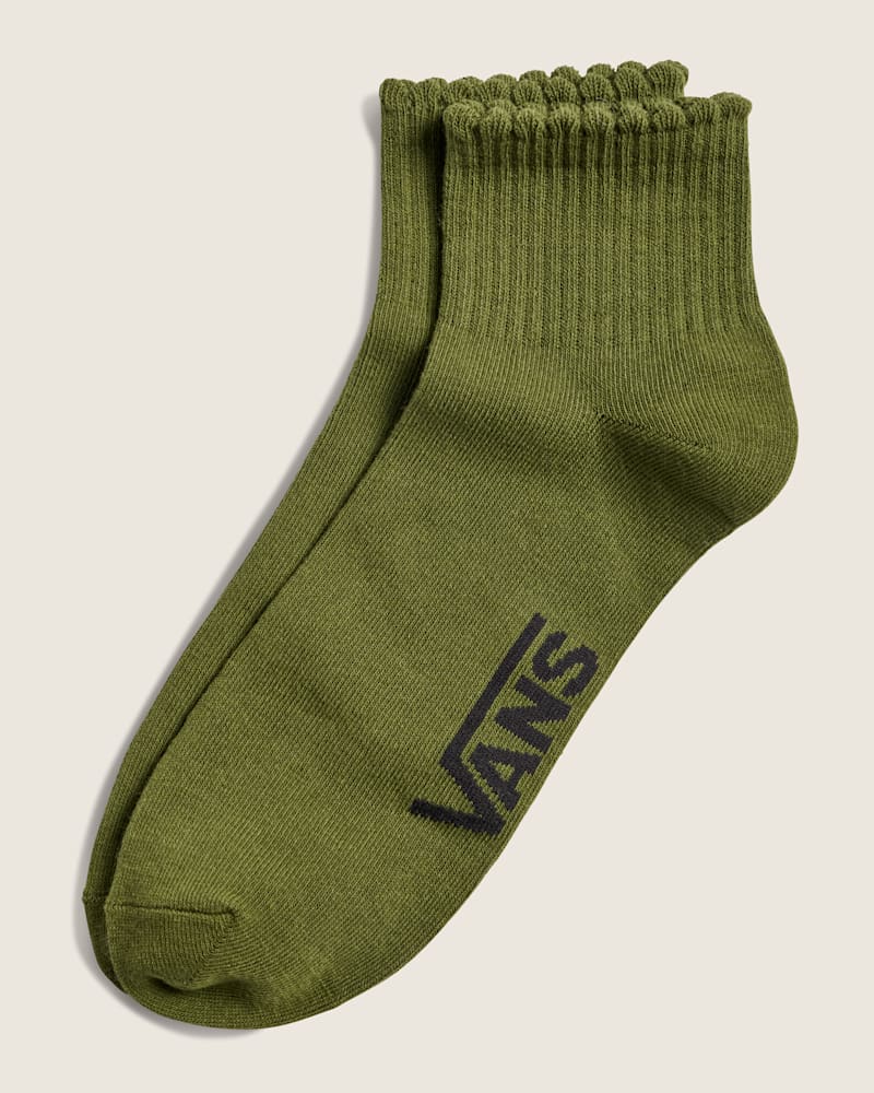 Носки Scallop, средней высоты, укороченные — Vans, цвет: Зелёный