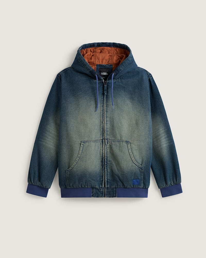 Мужская куртка Vans Eli Workwear Denim Full Zip, цвет: Средний индиго синий