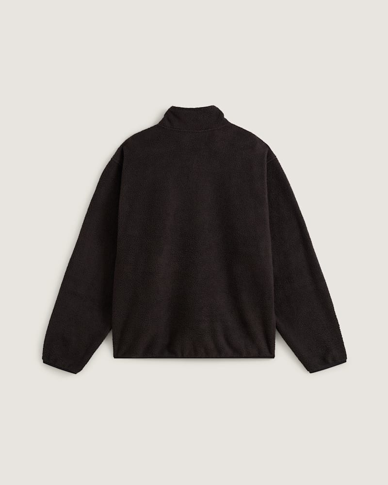 Мужская толстовка Vans Shepard Half-Zip Polar Fleece, цвет: Чёрный — фото 2