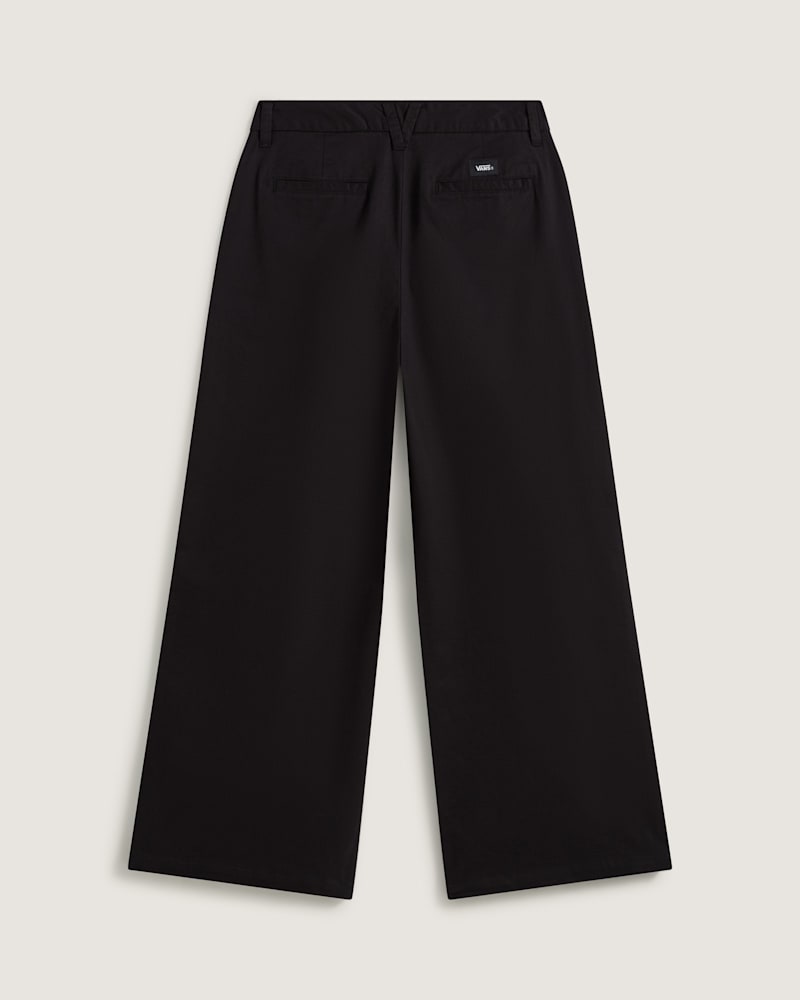 Женские брюки Vans Authentic Chino Wide, цвет: Чёрный — фото 2