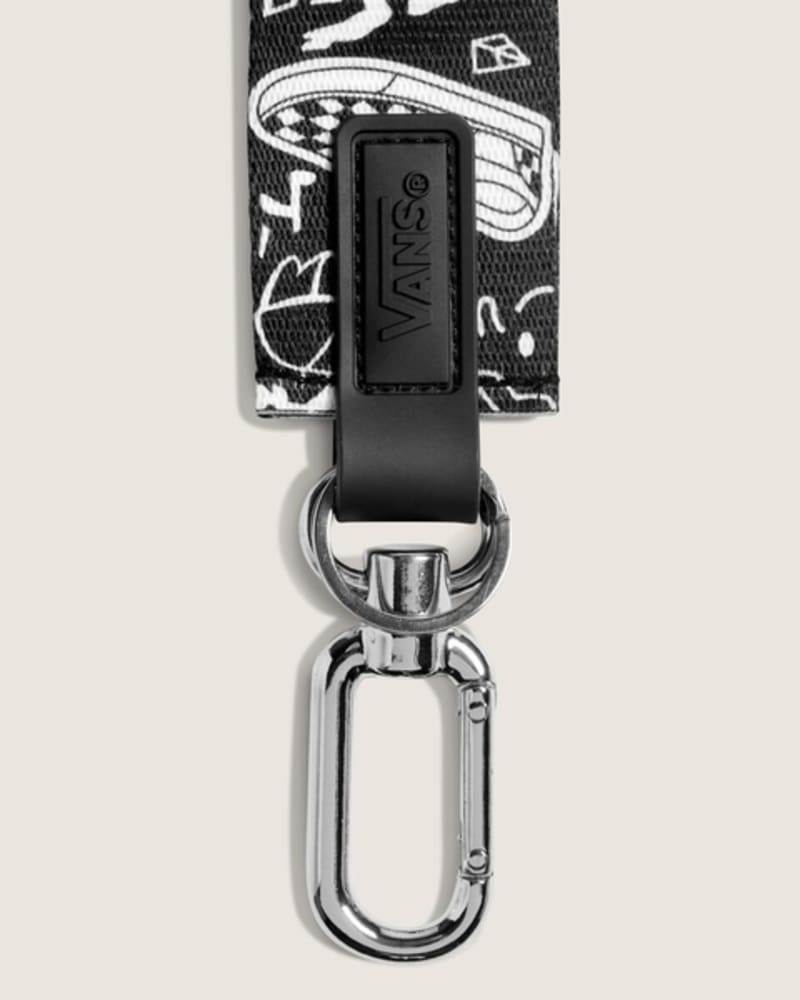 Сумка Vans Waffle Shop Skull & Sole Wristlet, цвет: Чёрный / Белый — фото 2