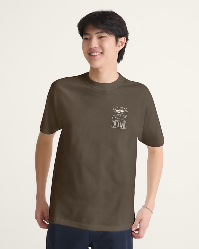 Мужская футболка Vans Bone To Be Wild Short Sleeve, цвет: Винтажный какао коричневый — фото 2