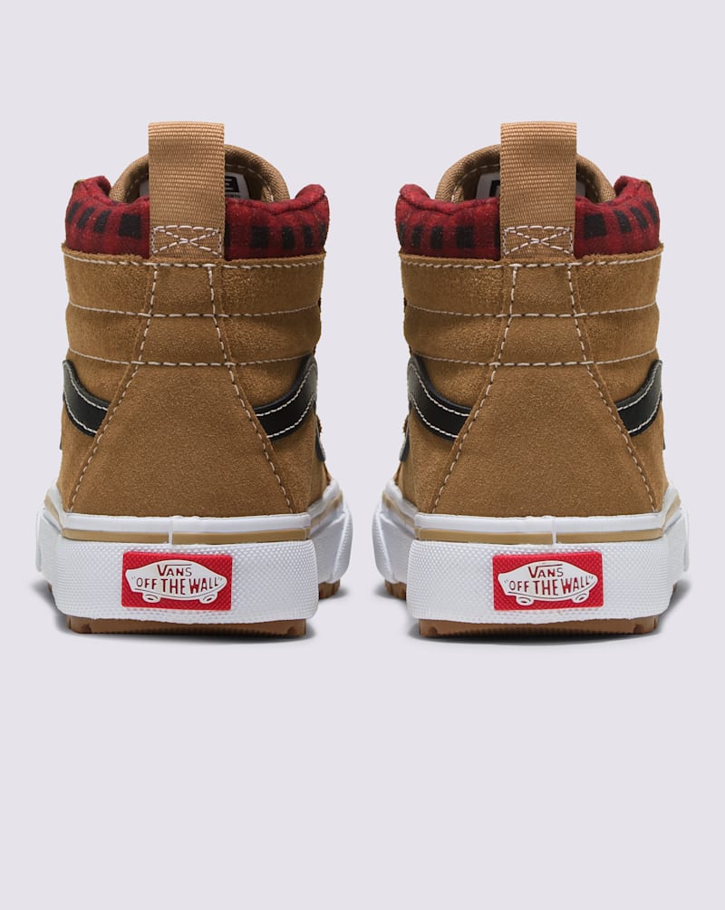 Детские кроссовки Vans Sk8-Hi Insulated, цвет: Клетчатый коричневый / Чёрный — фото 4