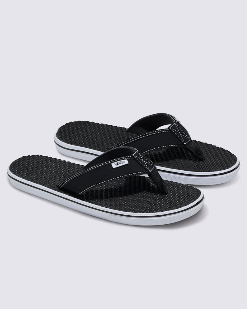 Мужские сандалии Vans La Costa Lite Sandal, цвет: Чёрный белый, вариант 1 — фото 2