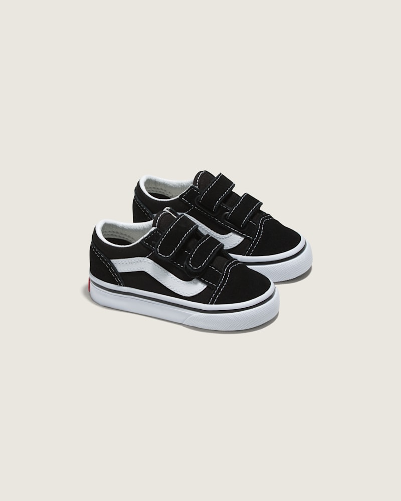 Кроссовки Vans Old Skool V для малышей, цвет: Чёрный — фото 2