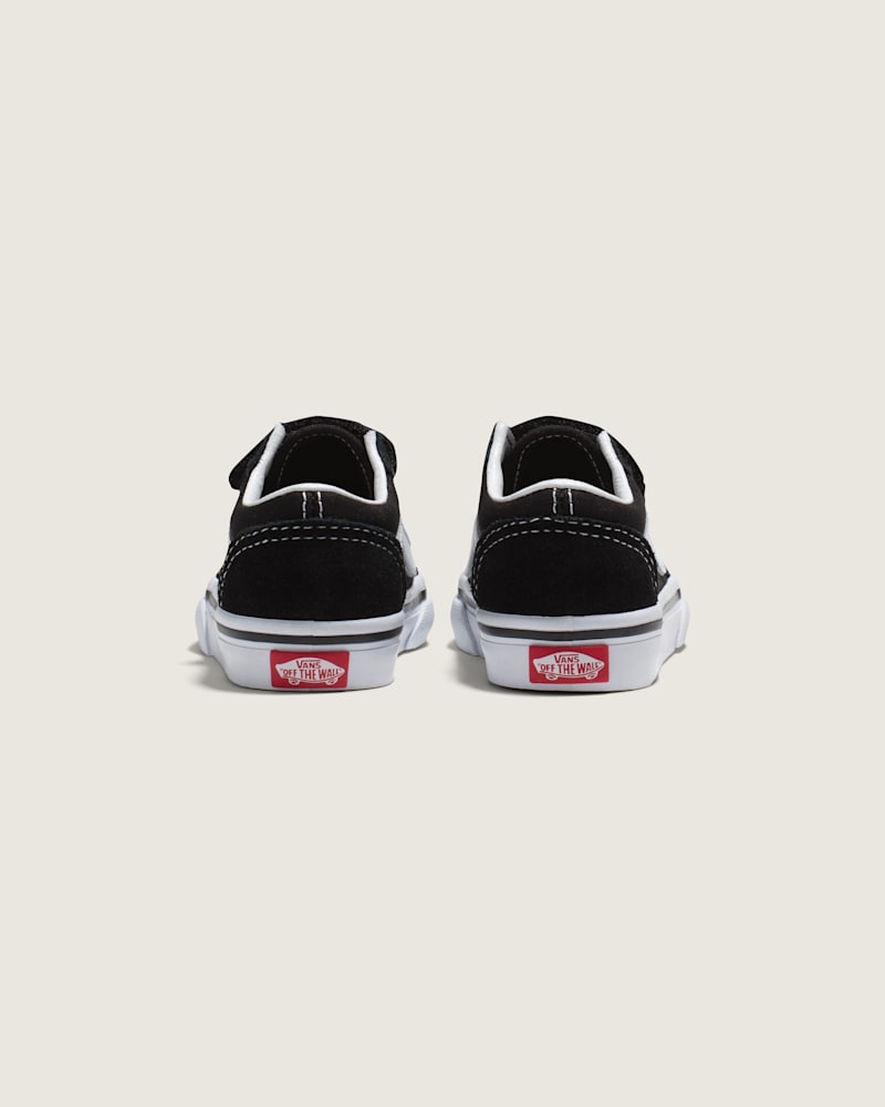 Кроссовки Vans Old Skool V для малышей, цвет: Чёрный — фото 4