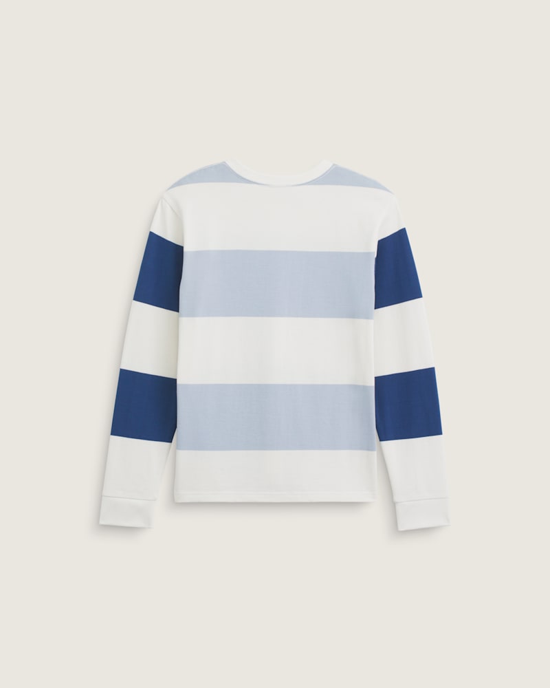 Детский топ Vans Rugby Stripe Long Sleeve Knit, цвет: Мягкий сланцевый синий — фото 2