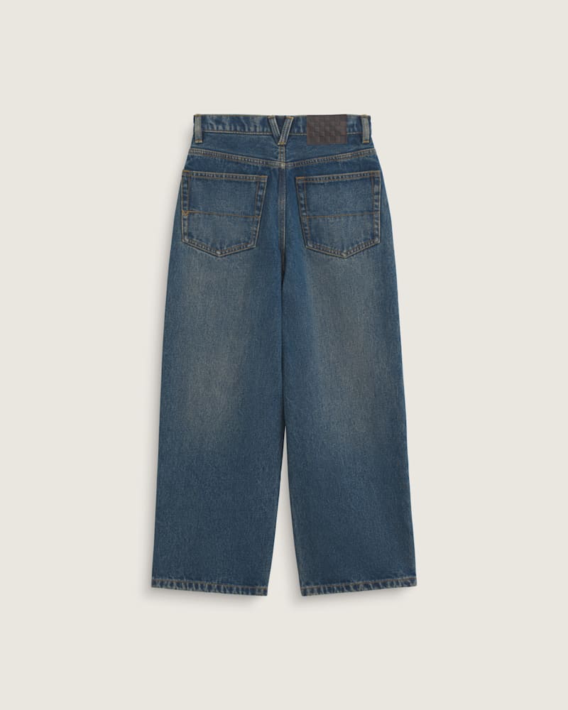 Детские брюки Vans Check-5 Baggy Denim, цвет: Средний индиго — фото 2