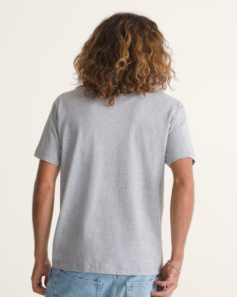 Мужская футболка Vans New Left Chest, цвет: Меланжевый серый — фото 4