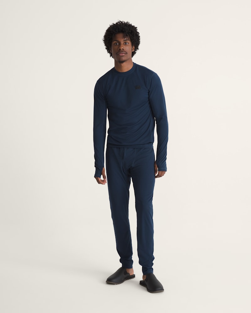 Мужские брюки Vans Cascade Base Layer, цвет: Dress Blues — фото 4