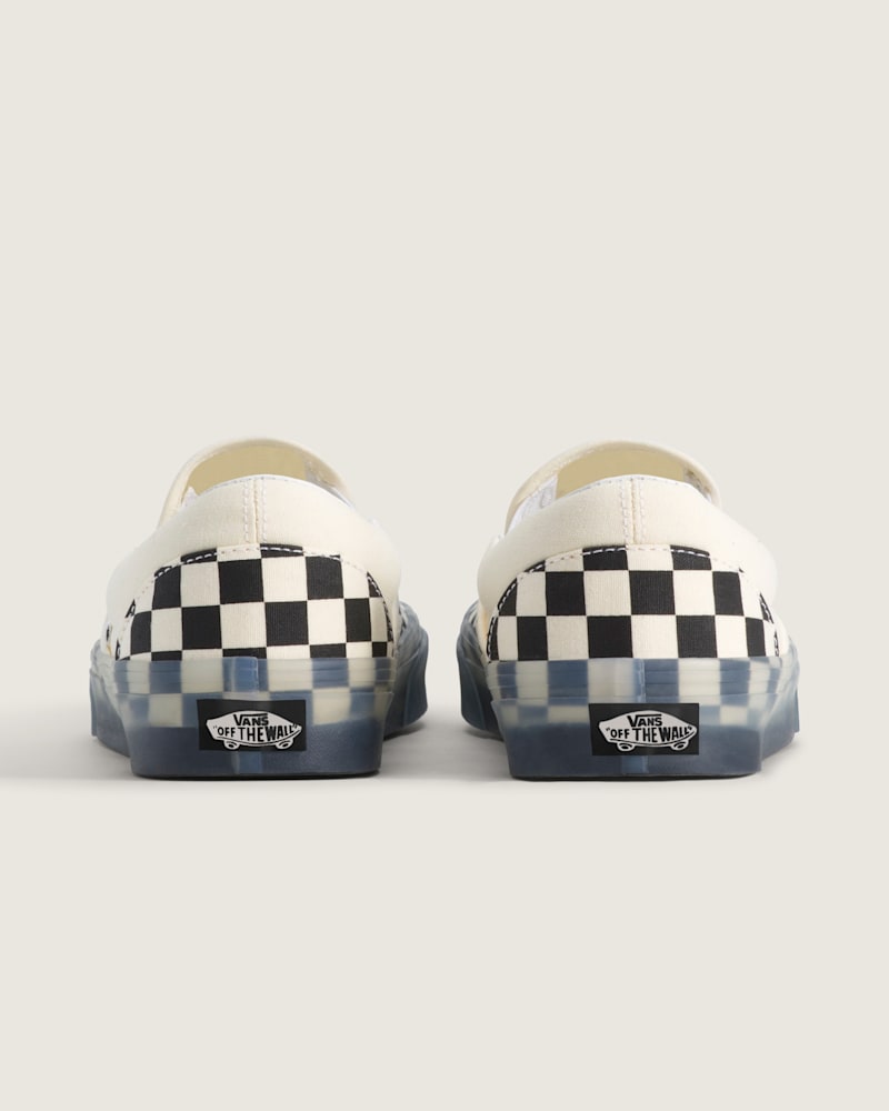 Кроссовки Vans Classic Slip-On Checkerboard, цвет: Чёрный / Белый — фото 4