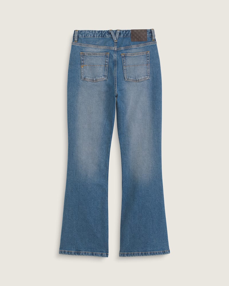 Женские брюки Vans Check-5 Mid Rise Boot Cut, цвет: Винтажный индиго — фото 2